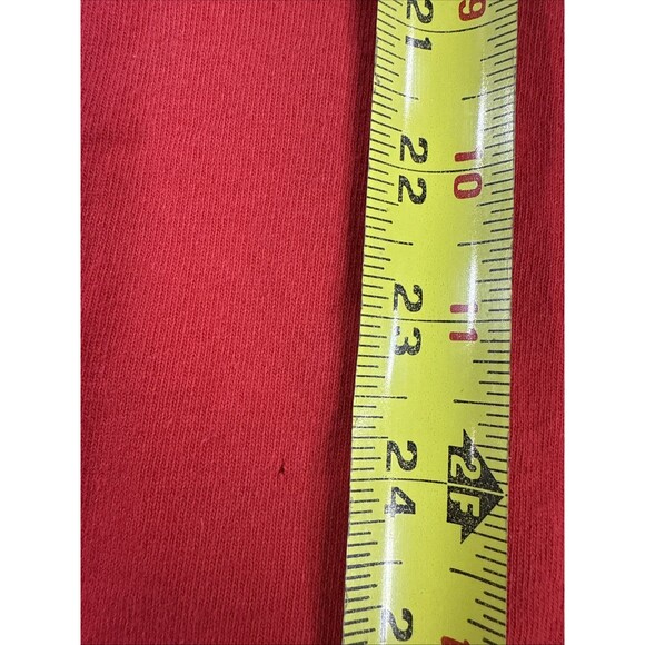 Vintage Champion Big Embroidered Stitched Logo T-shirt Mens Size Large Red - Picture 9 of 11